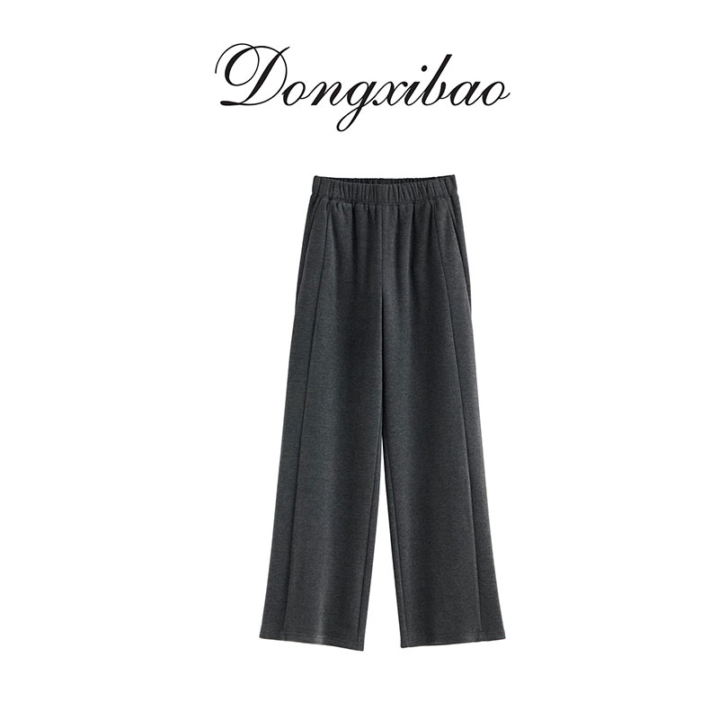 【加厚羊绒毛呢裤】显瘦垂感直筒裤显瘦百搭