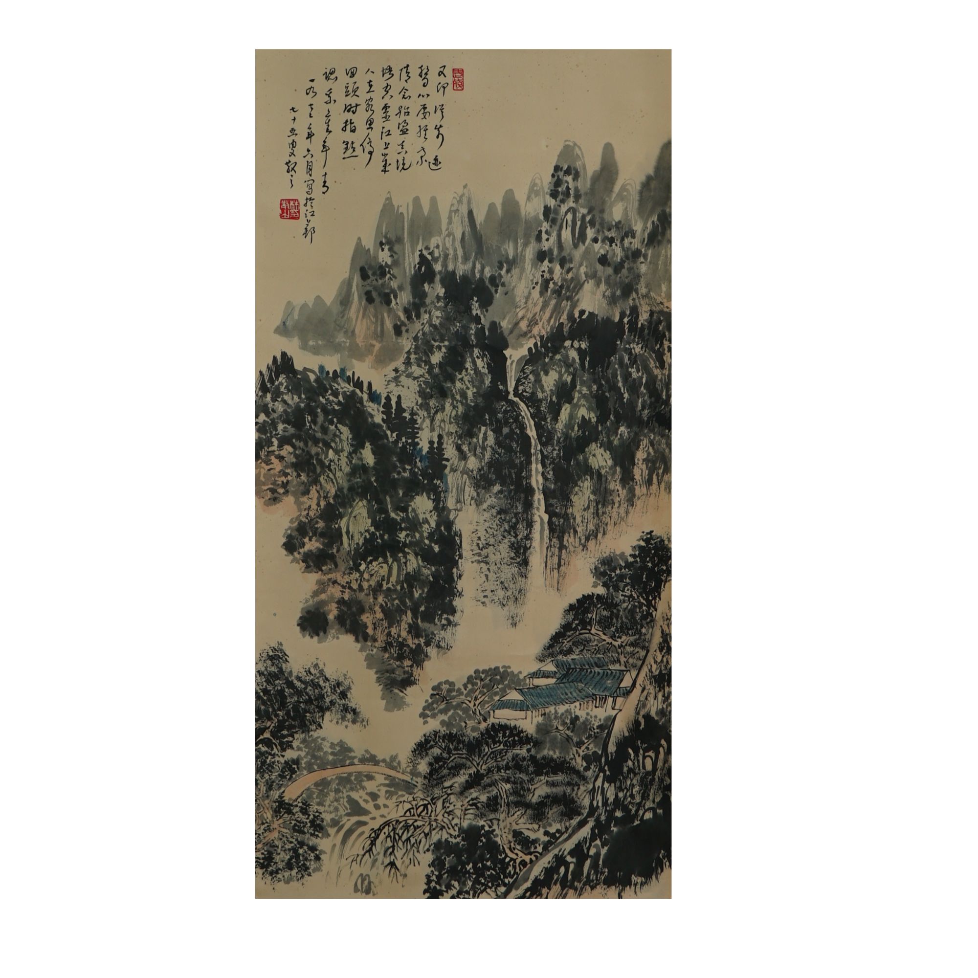 山水画 立轴 W1-2272 49cm 100cm