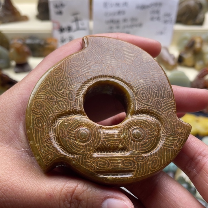 蛇纹石玉颈饰未镶嵌164