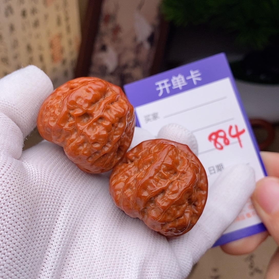 把件文玩核桃38蛤蟆头884