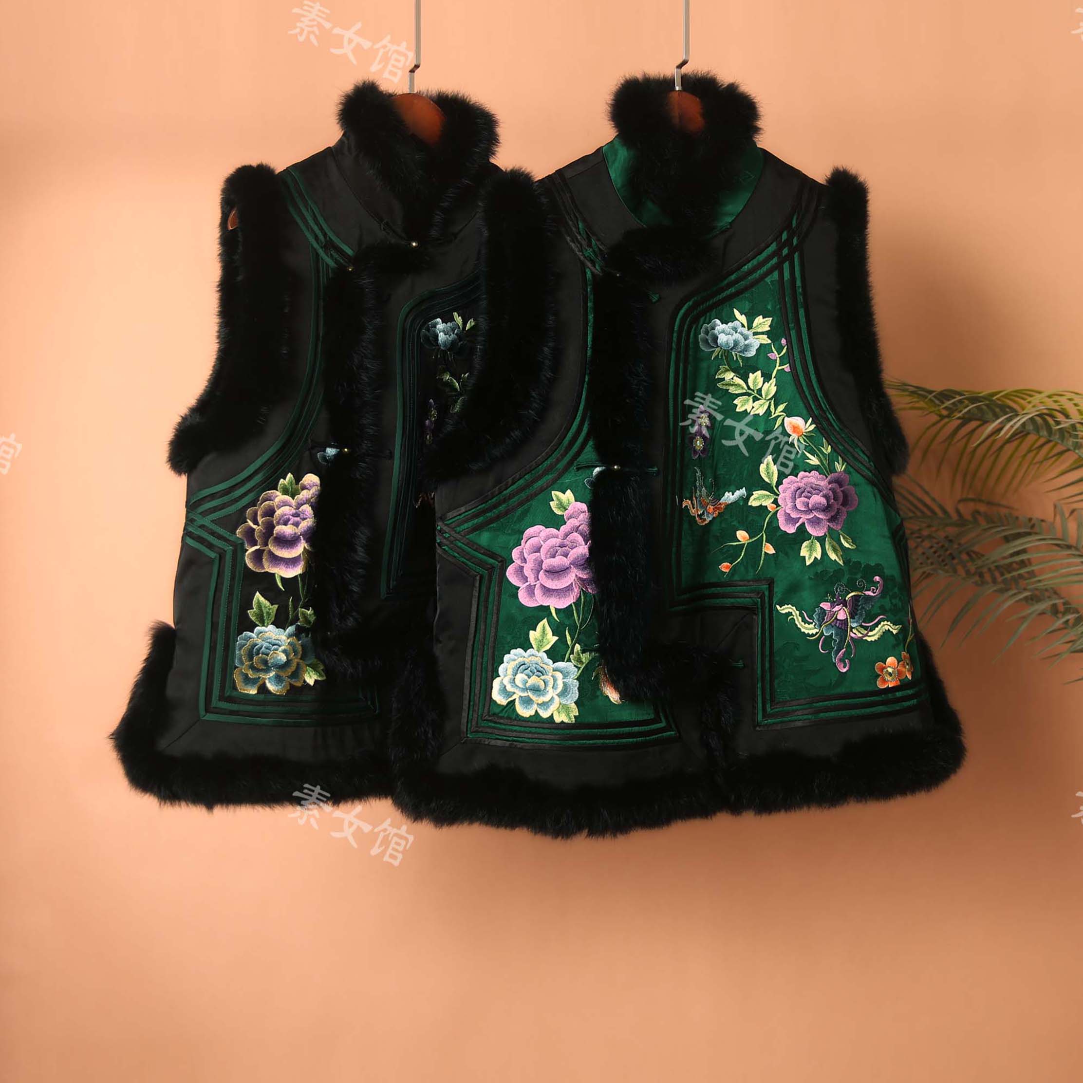 25194素女馆新款秋冬国风棉马甲