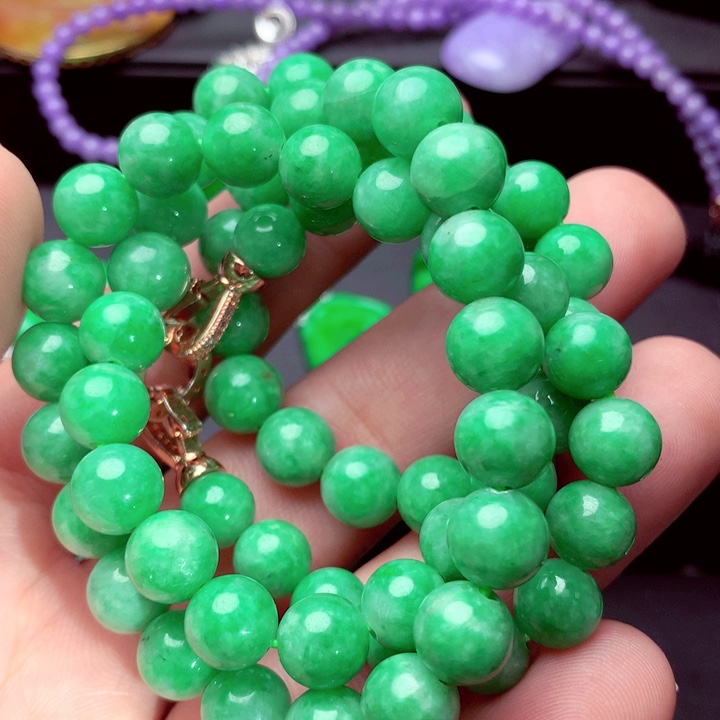 翡翠未镶嵌毛衣链