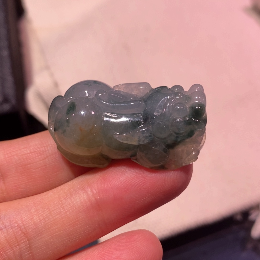 定制翡翠未镶嵌我***哥缅甸天然翡翠貔貅