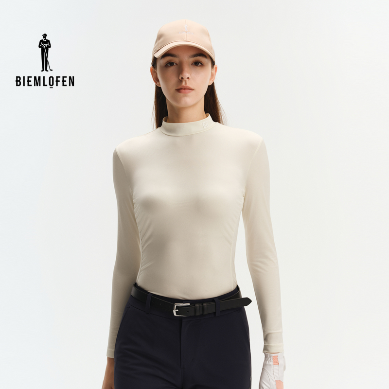 【意大利高弹面料】比音勒芬高尔夫2025秋新女士休闲百搭长袖T恤女