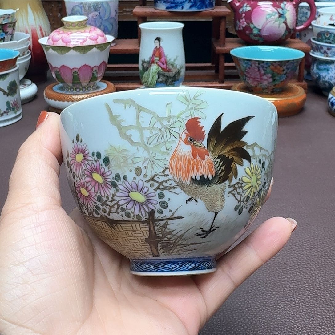 瓷片景德镇仿古手工制作精品展示