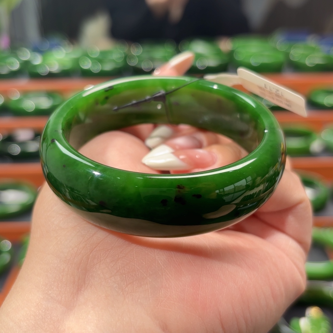 和田玉未镶嵌手镯56-57