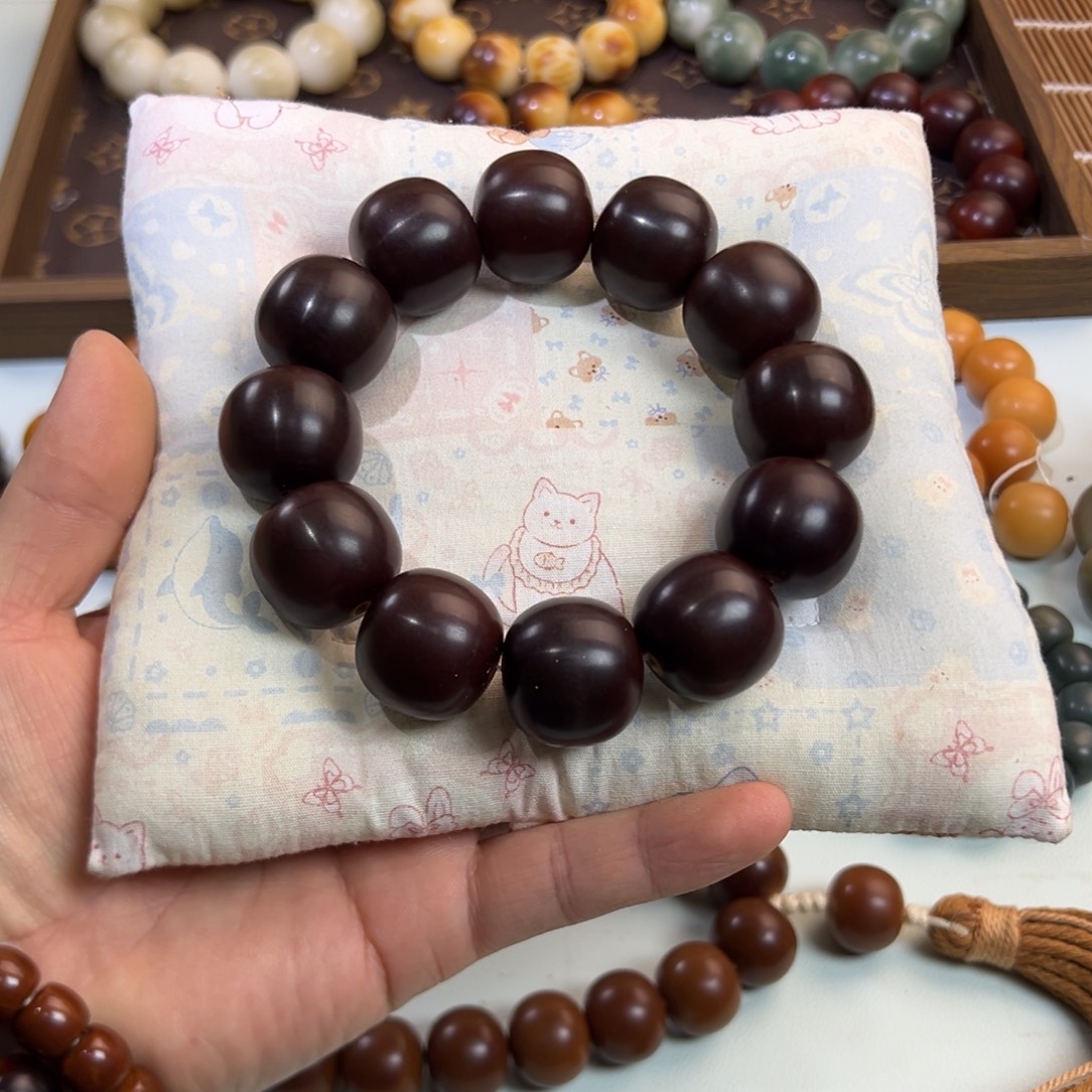 鬼***海吊坠菩提根/象牙果车厘子红桶珠23mm