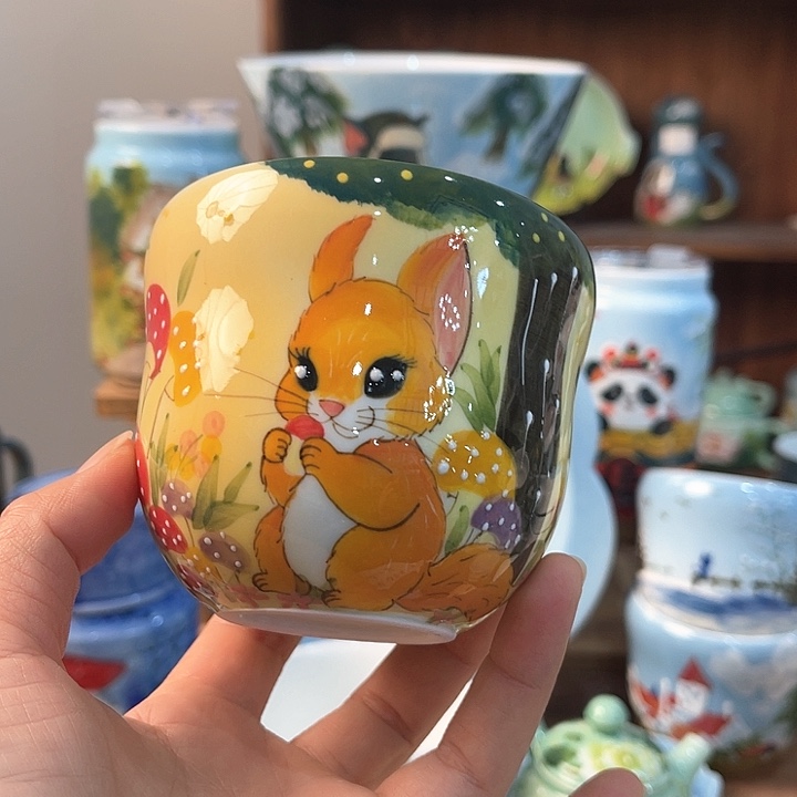 陶景德镇釉下手绘陶瓷 