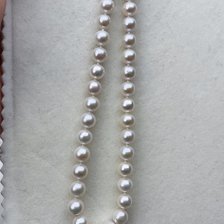 淡水珍珠颈饰银S925镶嵌卡7➕高品极光澳绿炫彩