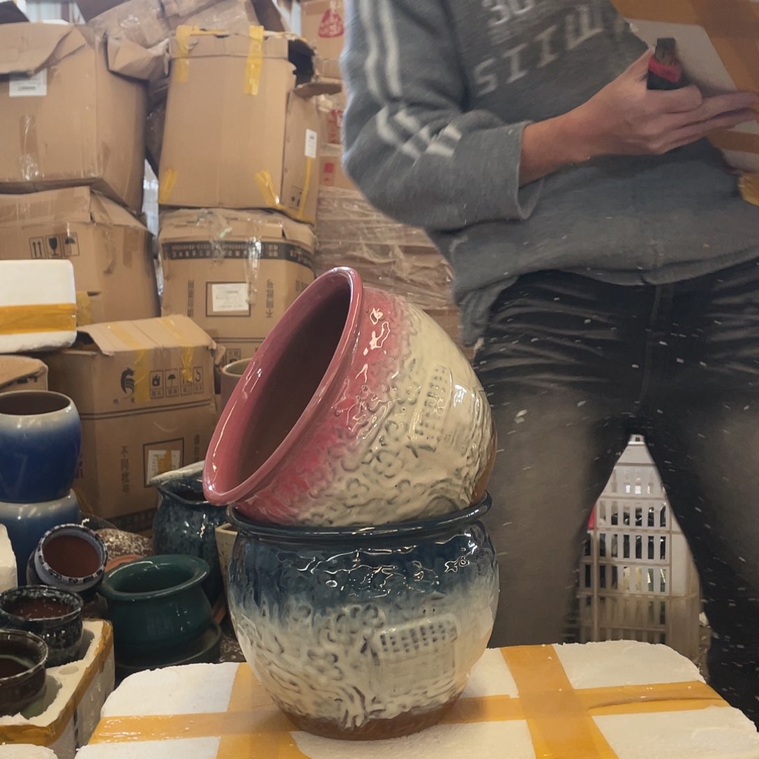 红陶宜兴紫砂花盆