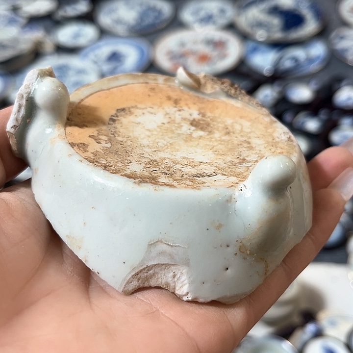瓷片瓷片茶托喝茶非常不错