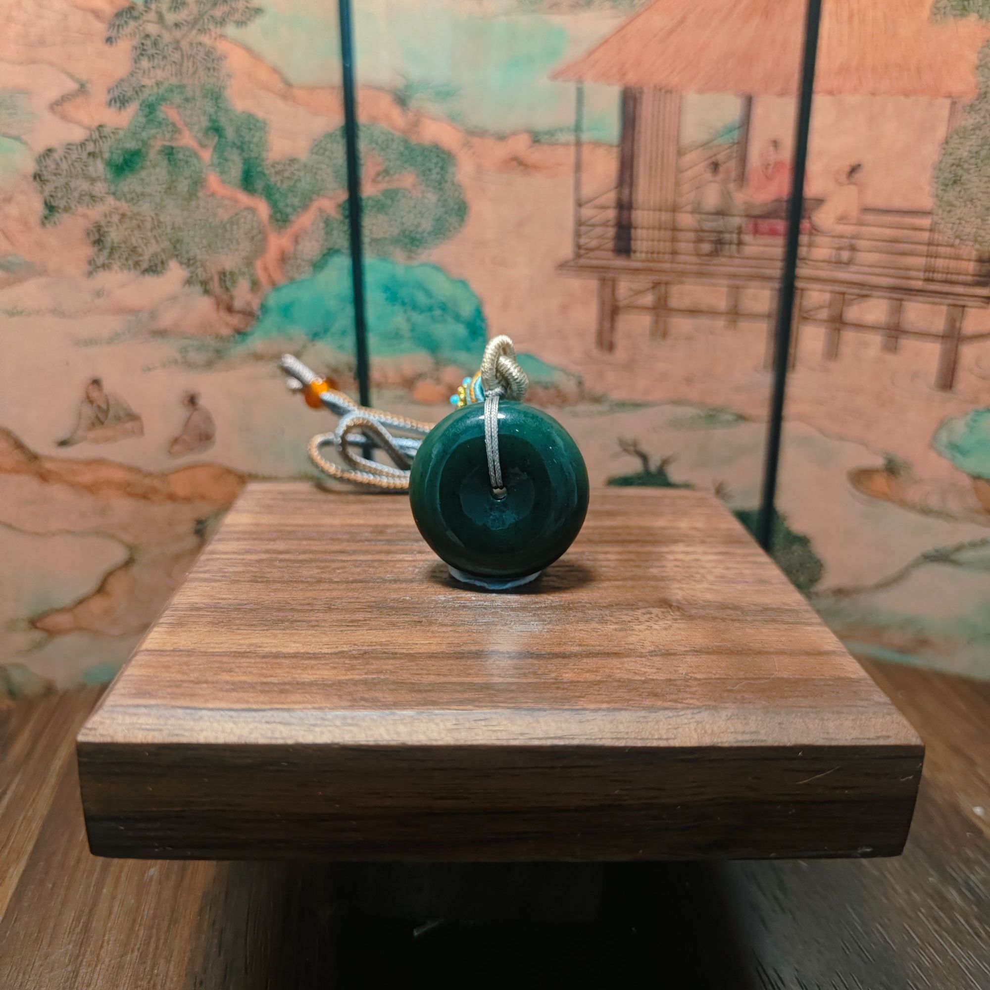 A和田玉平安扣吊坠0824