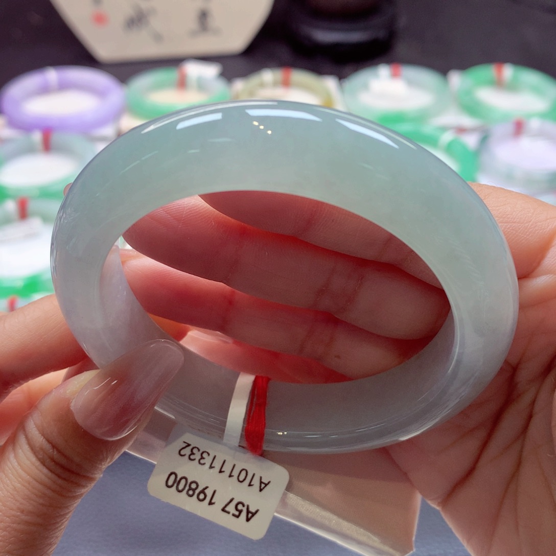 翡翠手镯未镶嵌正圈57.7（3号）89