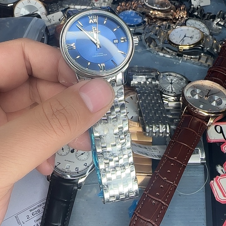 猪剖层皮革锻造碳自动机械机芯