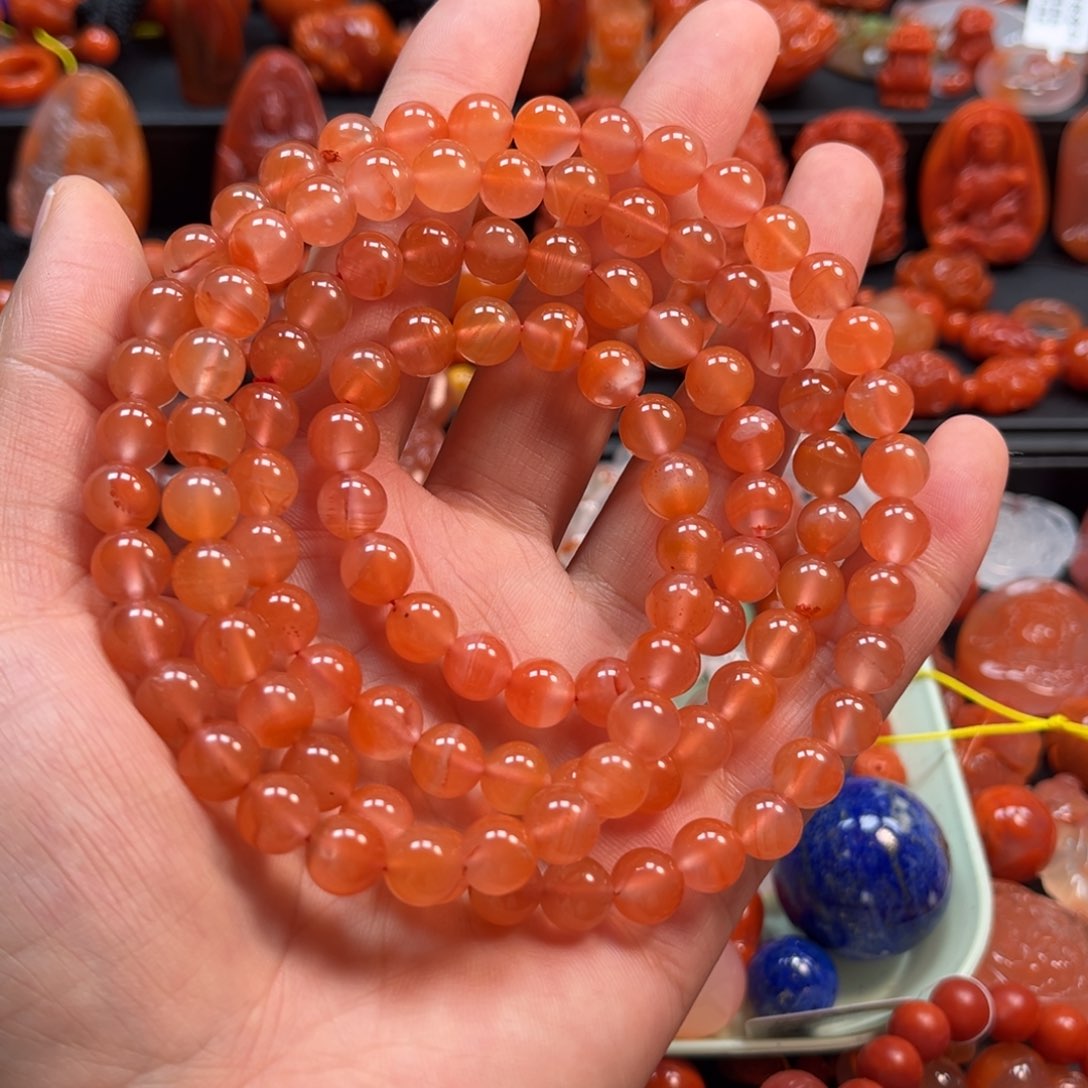 南红玛瑙手串8mm未镶嵌