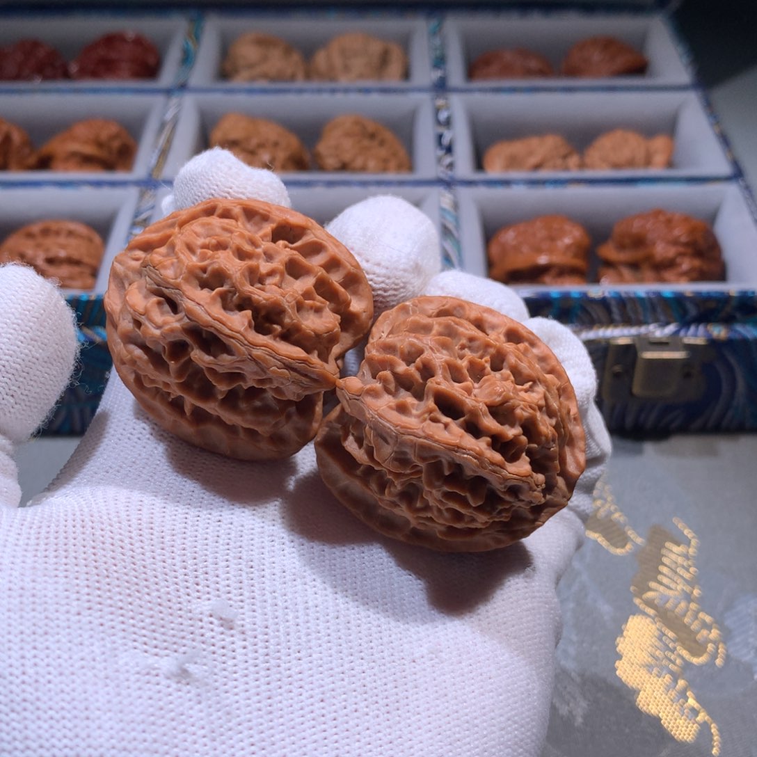 文玩核桃把件荒苹果园7617