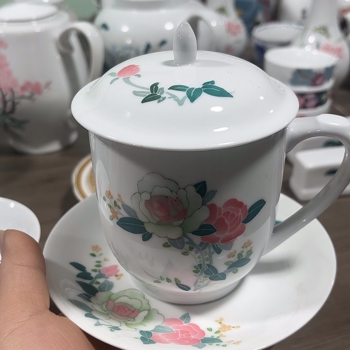 陶450毫升容量，手绘杯子，杯子，杯子
