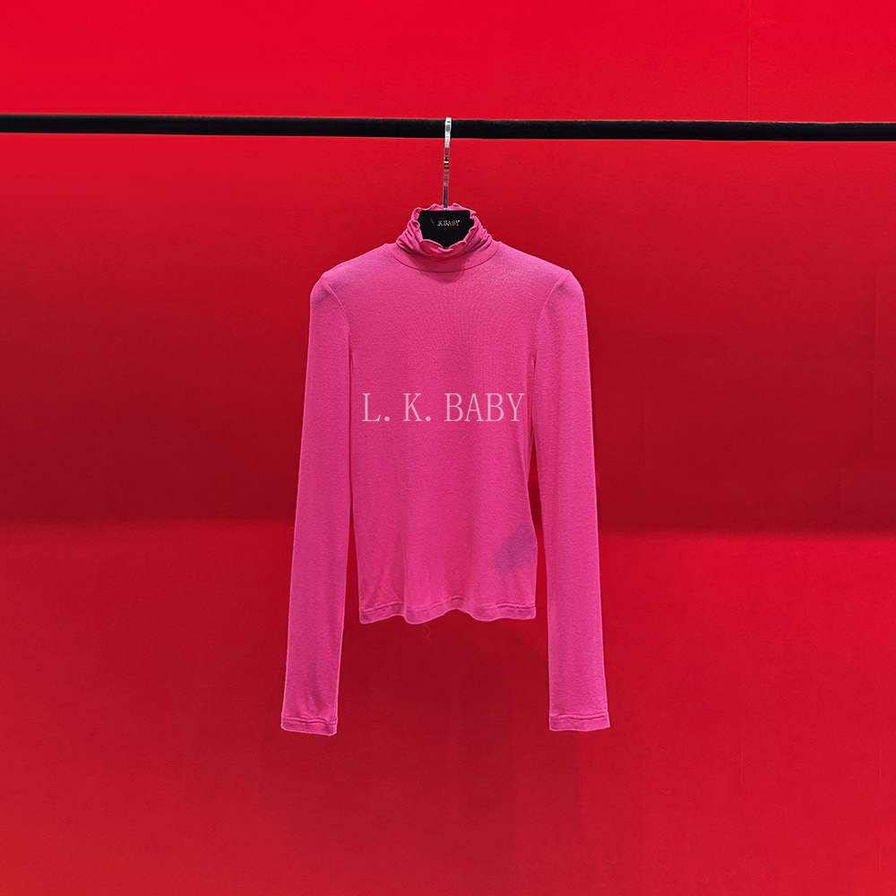 【L.K.BABY】  时尚高级感气质百搭软糯针织修身长袖高领衫