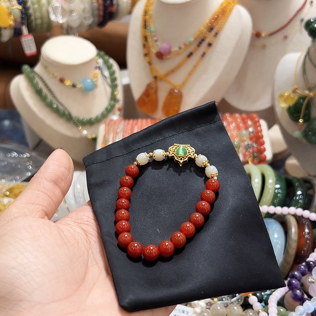 未镶嵌手链南红玛瑙梦**油