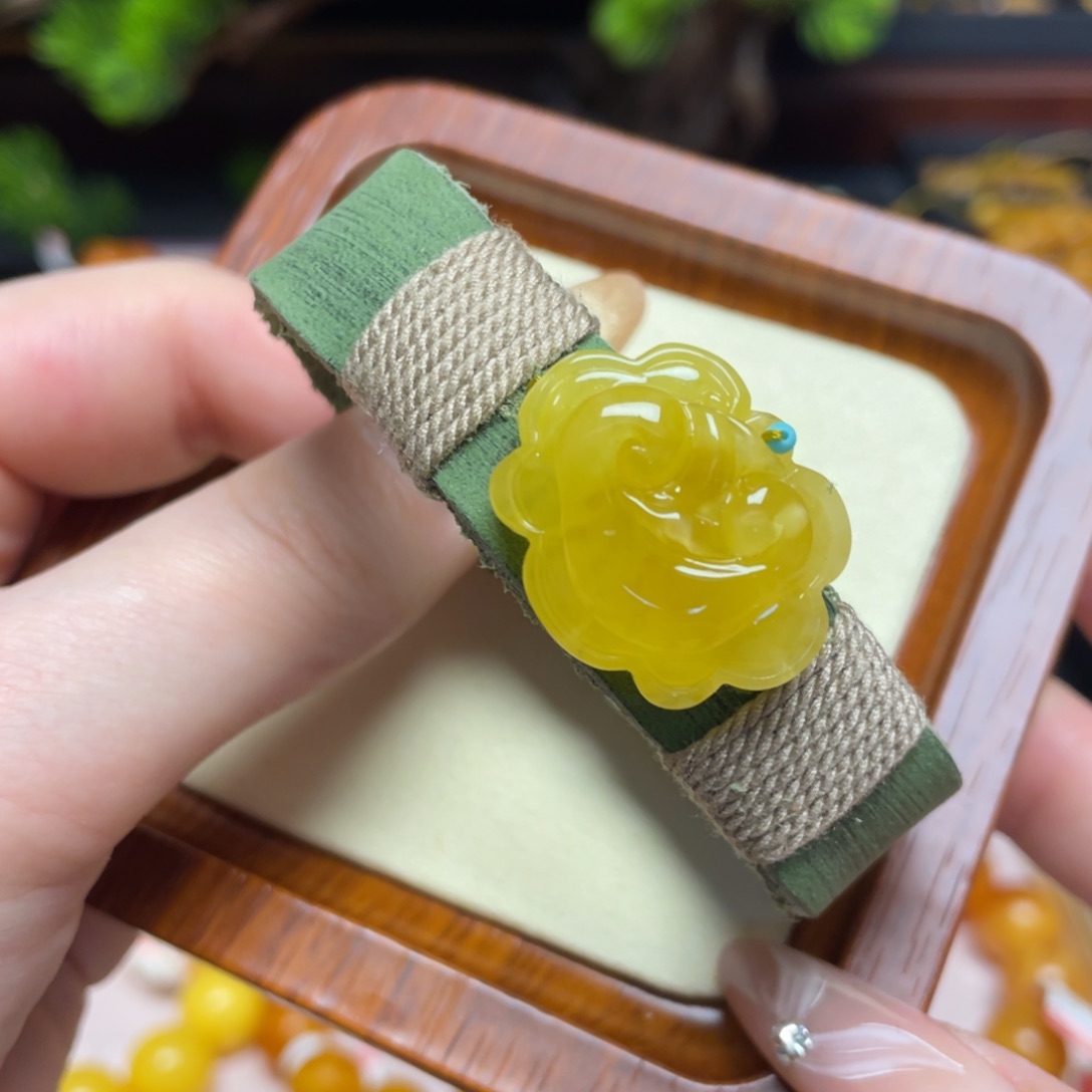 蜜蜡手链未镶嵌手串