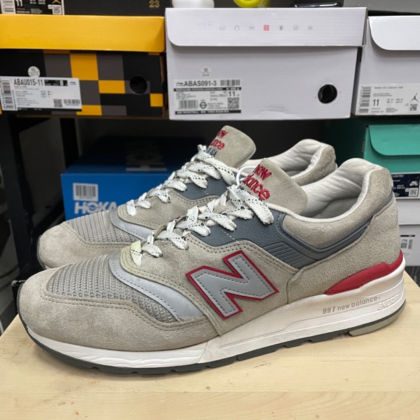 44.5码/NB997 灰红/51345/休闲鞋/95新原盒/M997CGR