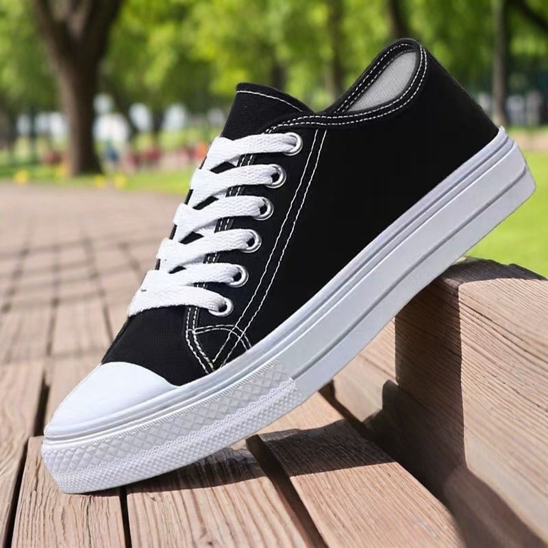 （直播间下单专属链接）低帮帆布鞋系带舒适平底运动春秋款