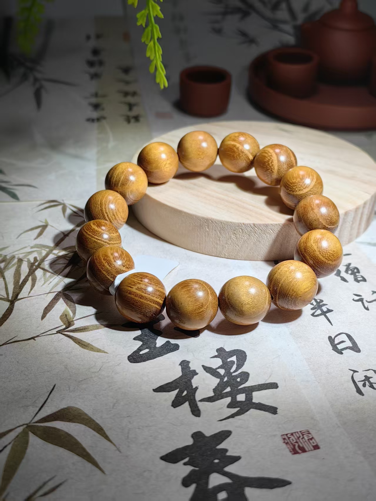 花梨木 单圈手串（无礼盒）871