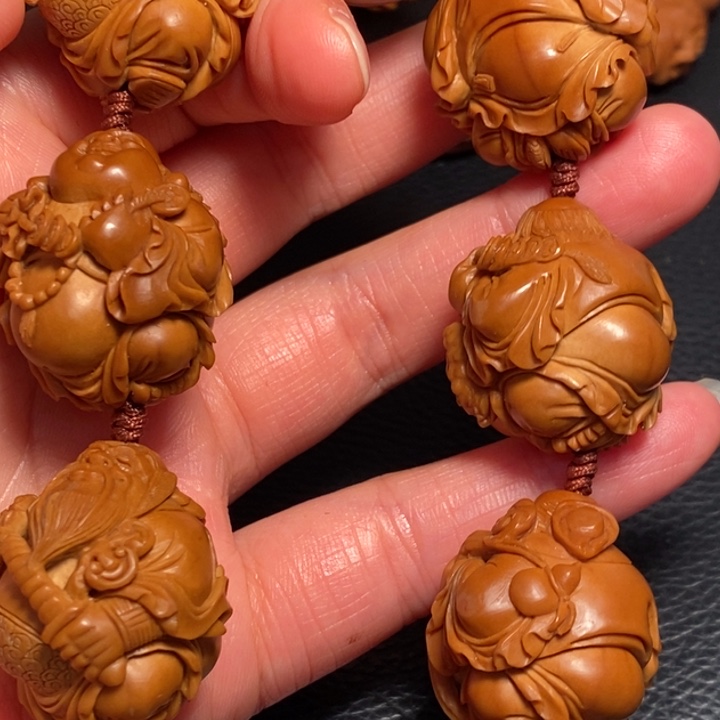 浩***手串/手链橄榄核群仙手串