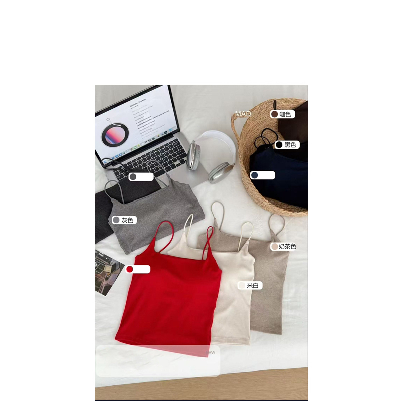 咖色吊带小背心 2025冬季新款NEW