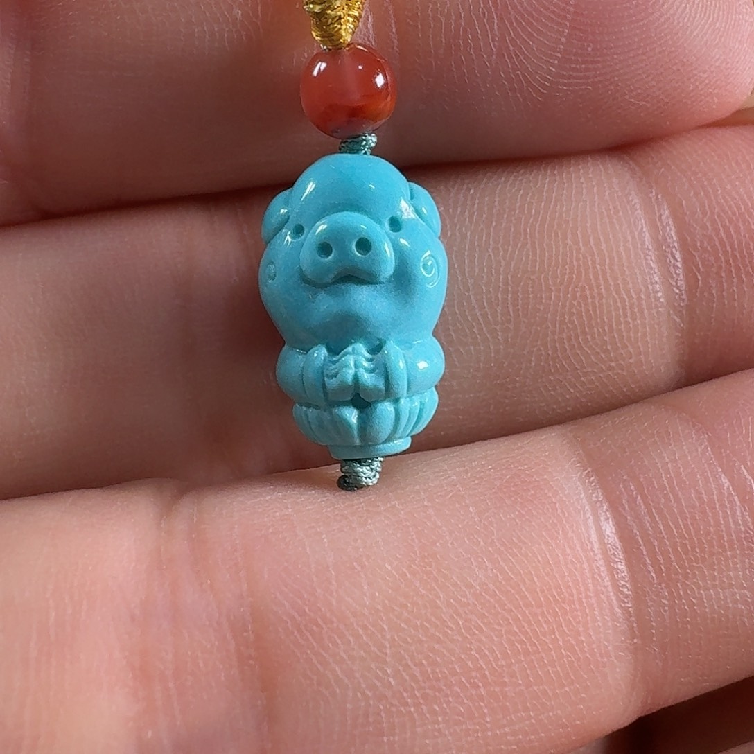 绿松石未镶嵌颈饰