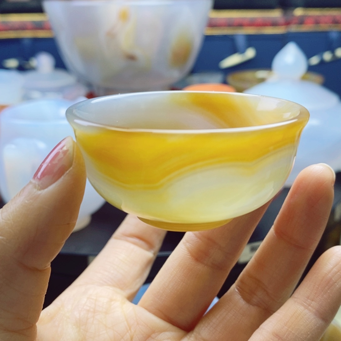 未镶嵌40ml一口杯玛瑙/玉髓