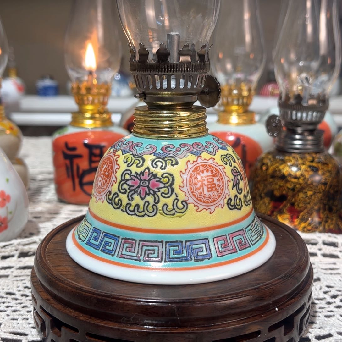 摆件景德镇陶瓷香薰灯