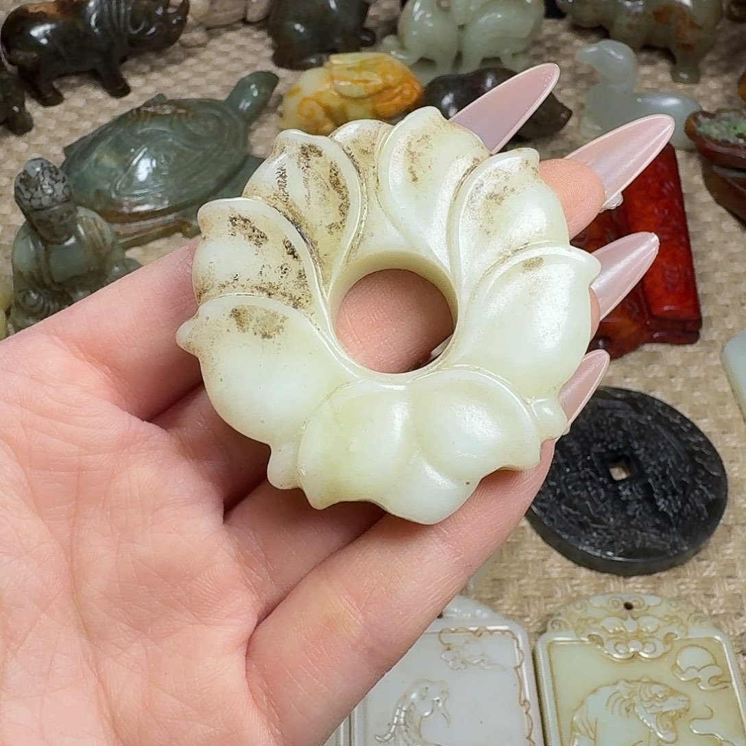 白玉菩提吊坠挂件