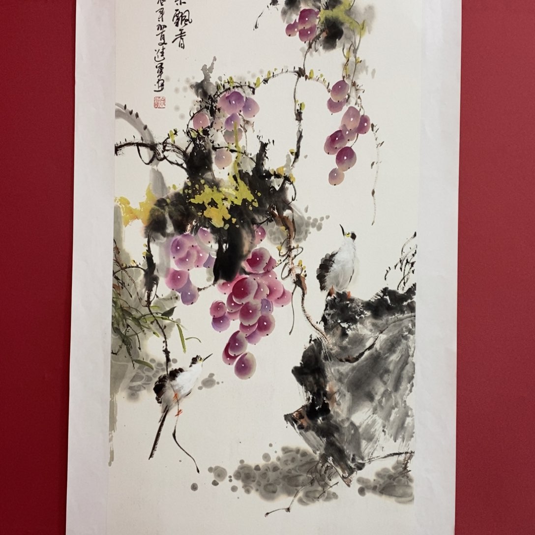 国画只**夕文进军三尺精品佳作