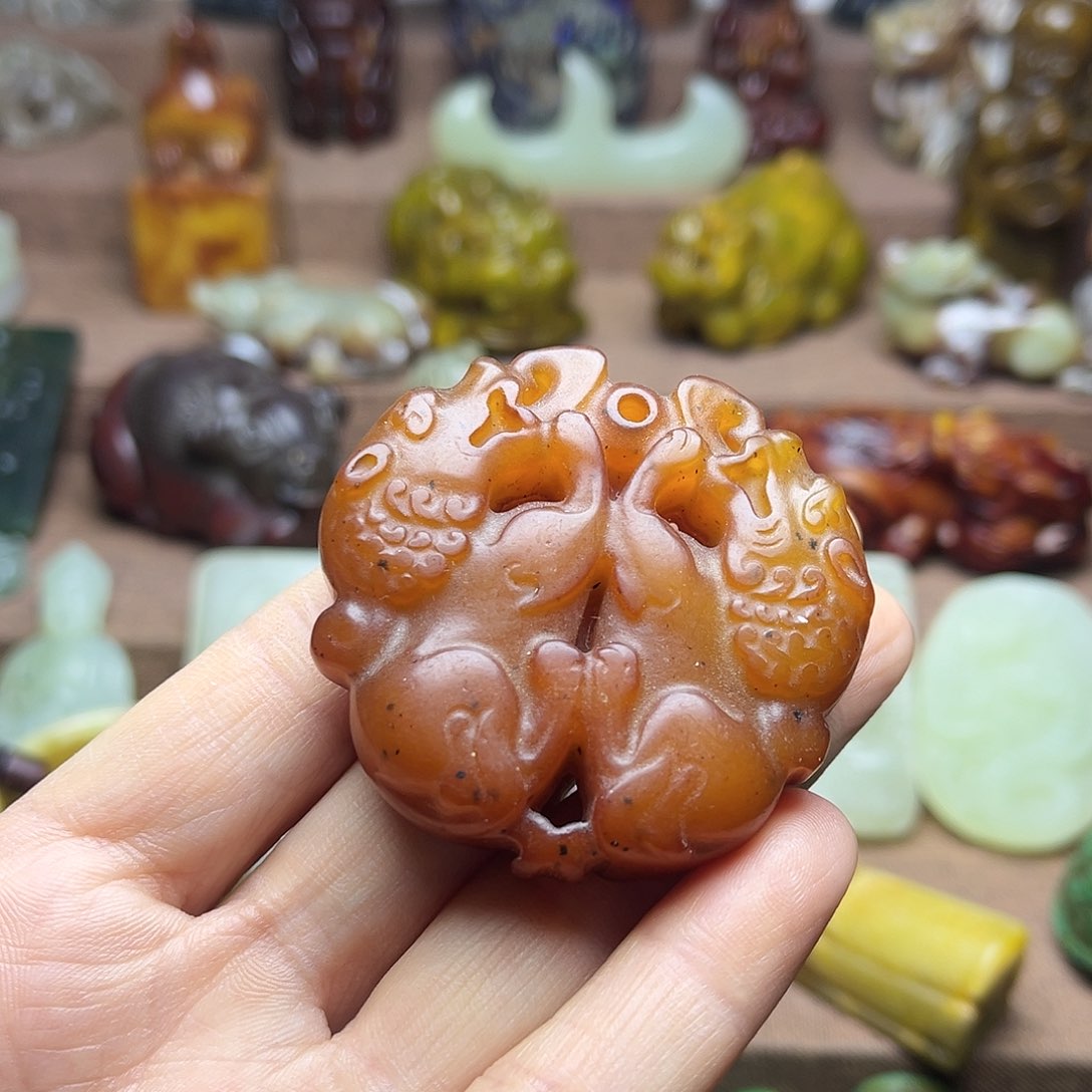 白玉菩提吊坠157。。