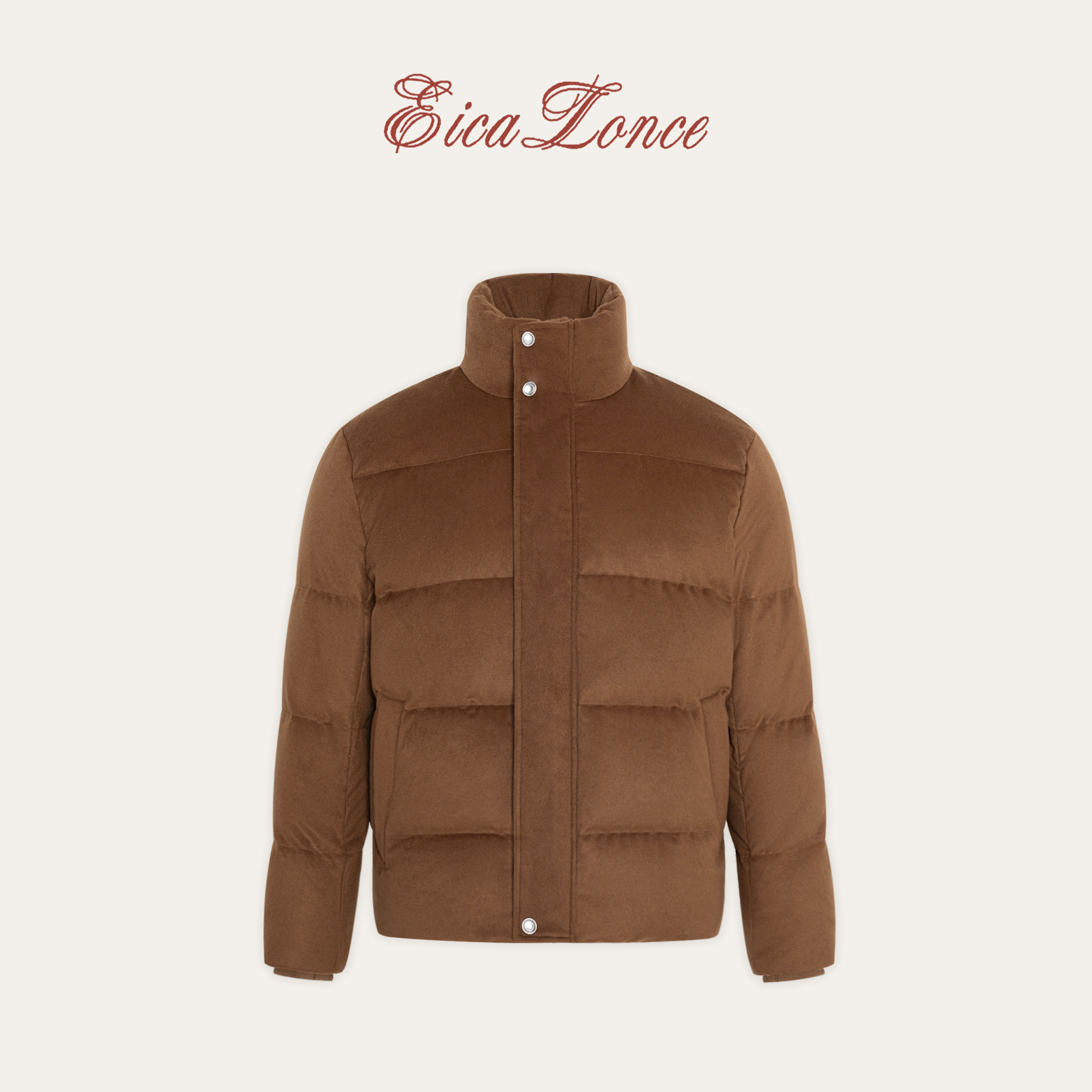 嘉嘉定制 | 冬季新款 重磅绵羊毛90白鹅绒保暖立领羽绒服男士