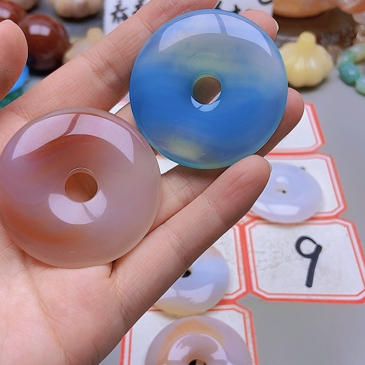 【闪购商品】未镶嵌玛瑙/玉髓珠宝半成品8***8