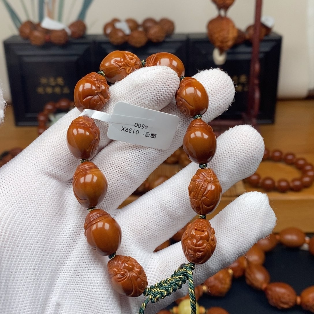 手串橄榄核一青老师十小财神