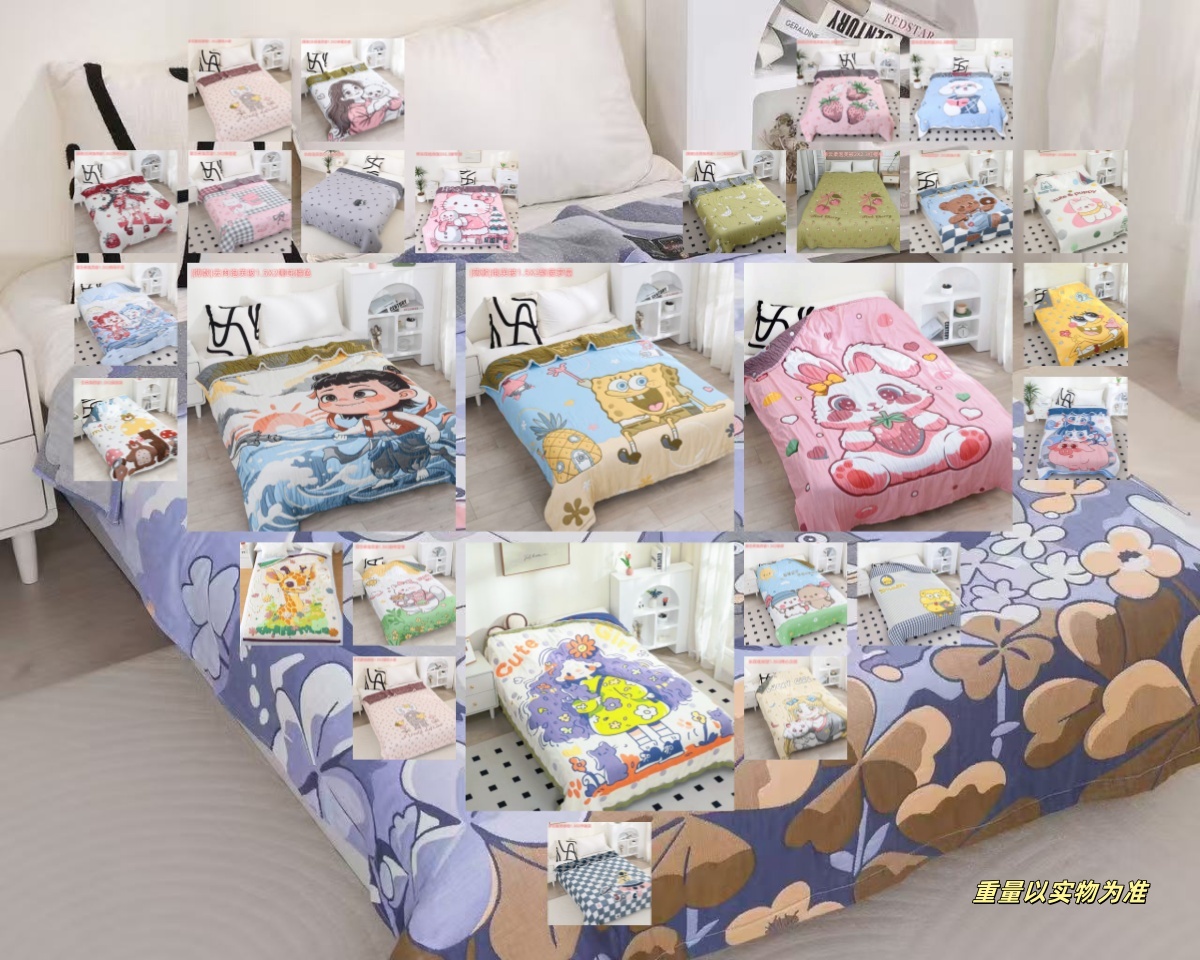  【150*200宇航员】A类多巴胺凉感亲肤四季可爱卡通泡芙被