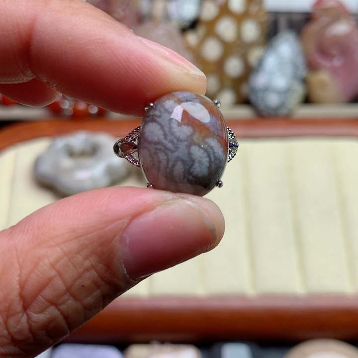 硅化珊瑚（珊瑚玉）颈饰未镶嵌