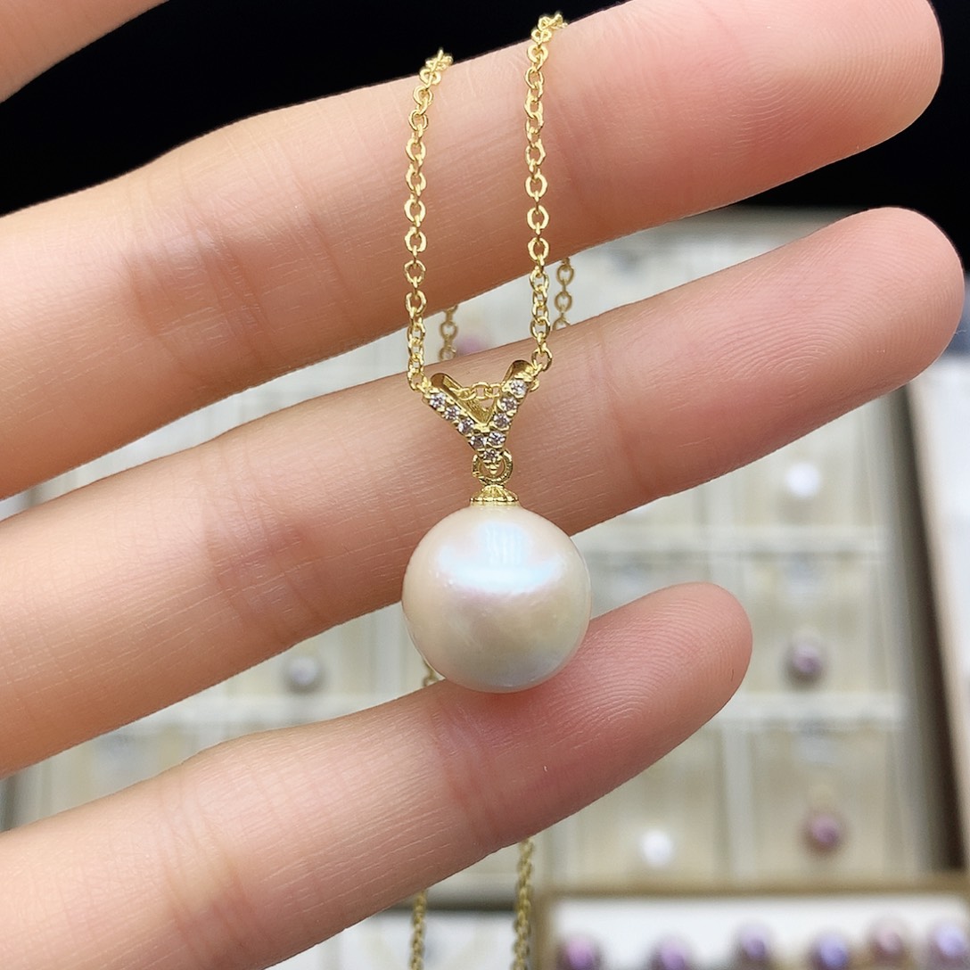 淡水珍珠颈饰合金