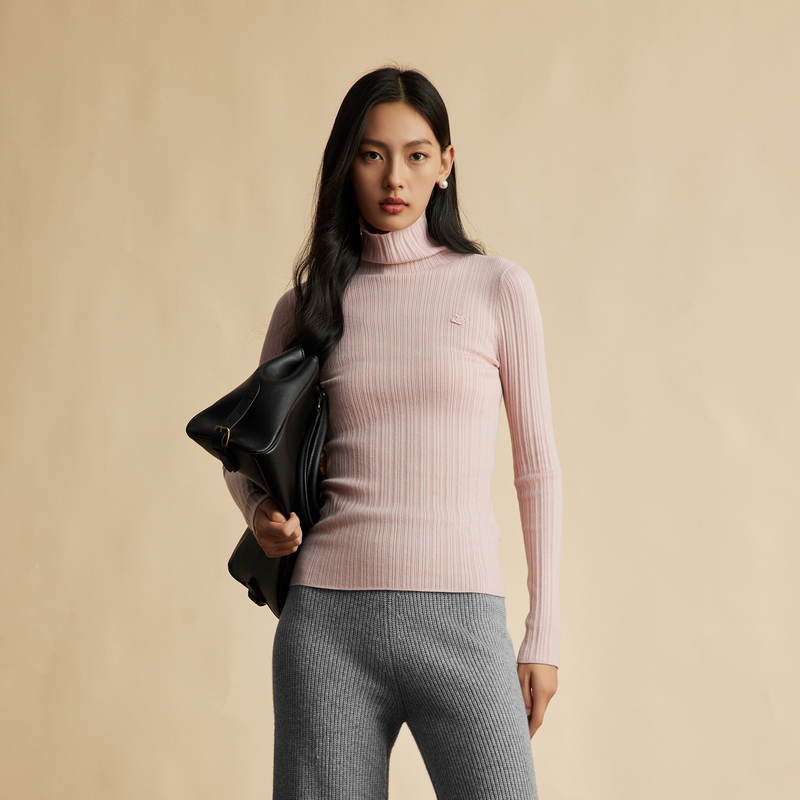 【达人专属】OBEG欧碧倩巴素兰高领羊毛衫10484066