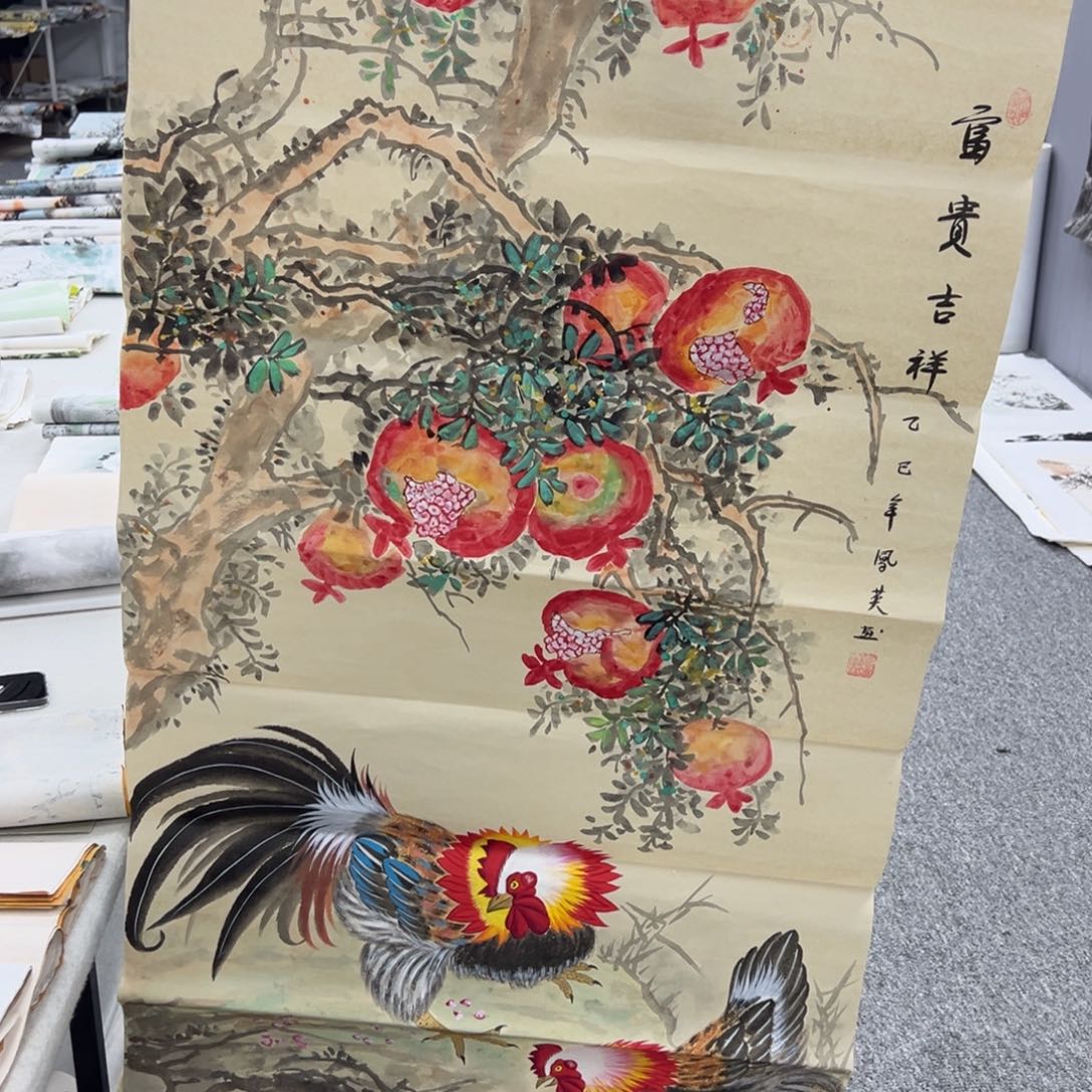 国画纯手绘字画宣纸