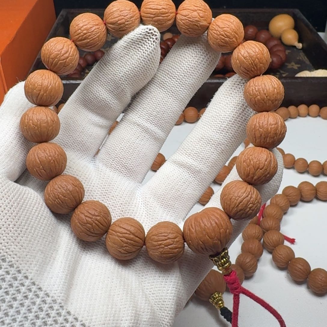 猴头核桃手串14.7三围同尺磨盘凤羽