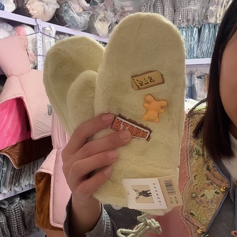 绿色超柔加厚绒手套