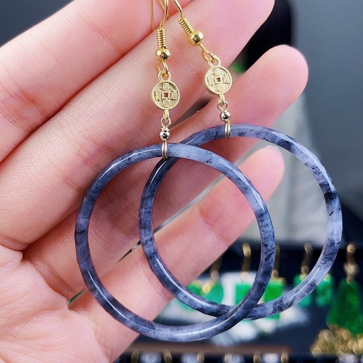 翡翠耳饰未镶嵌饰品