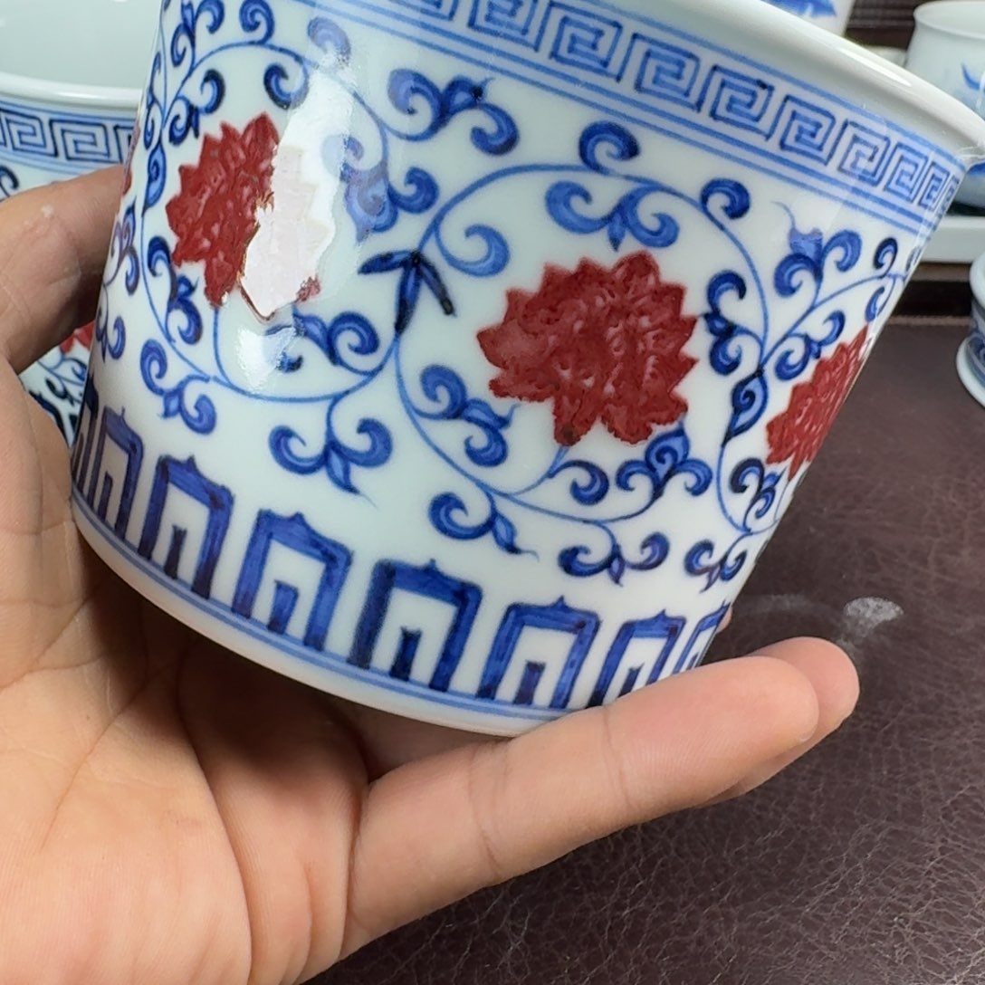 东***师瓷片当代景德镇陶瓷手绘茶具