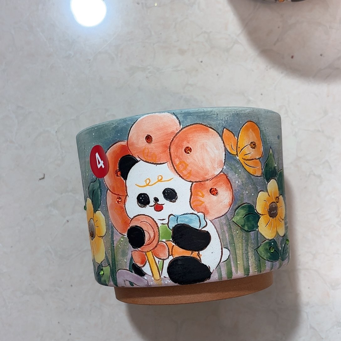 紫砂花盆手工花盆默认微瑕微瑕