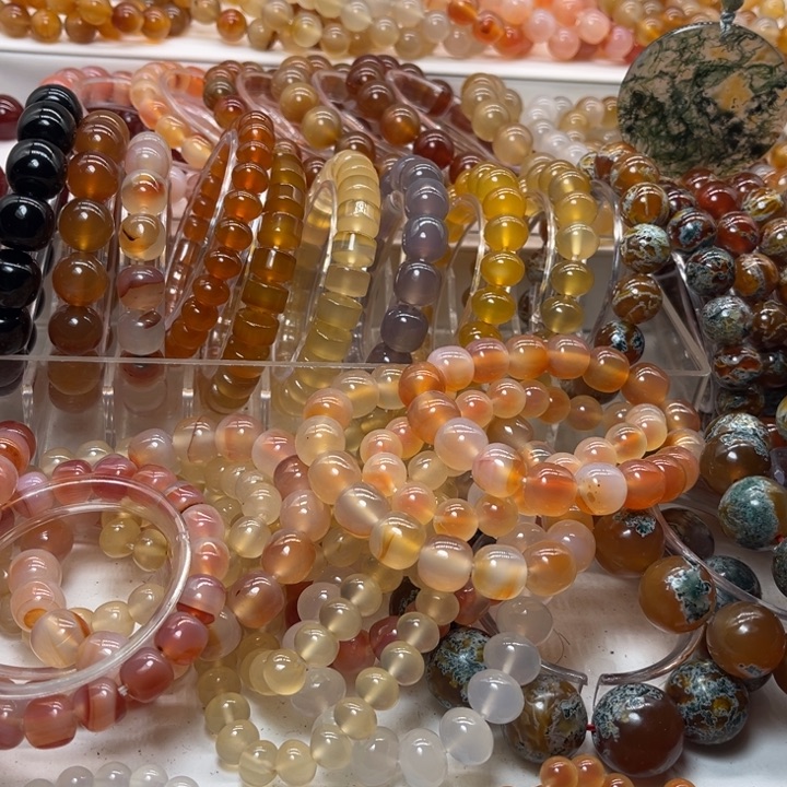 天***云玛瑙/玉髓合金手链