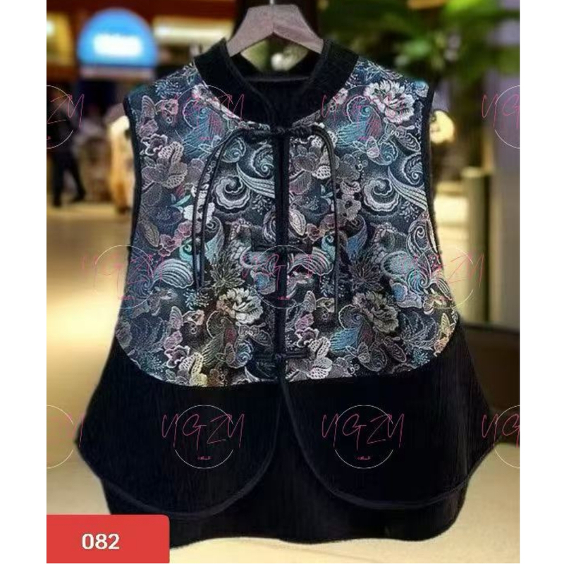 082/新中式刺绣马甲